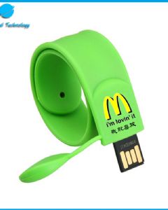 【UNT-U03】Fashion PVC bracelet USB flash drive