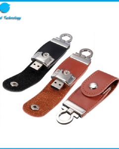 【UNT-U18】clamshell leather usb flash drive with clasp 