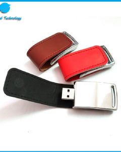 【UNT-U20】Fashion style clamshell leather usb flash drive