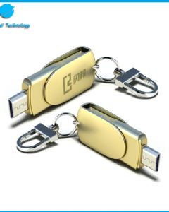 【UNT-U22】Rotary metal OTG usb flash drive