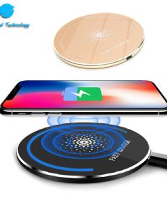 【UNT-WPC16】Round mirror with breathing light coil wireless charger