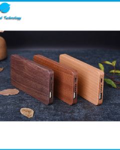 【UNT-P15】Stylish wooden power bank