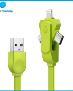 【UNT-C09】 3 in 1 rotating USB cable