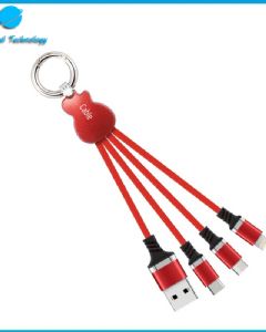 【UNT-C13A】Guitar keychain charge cable