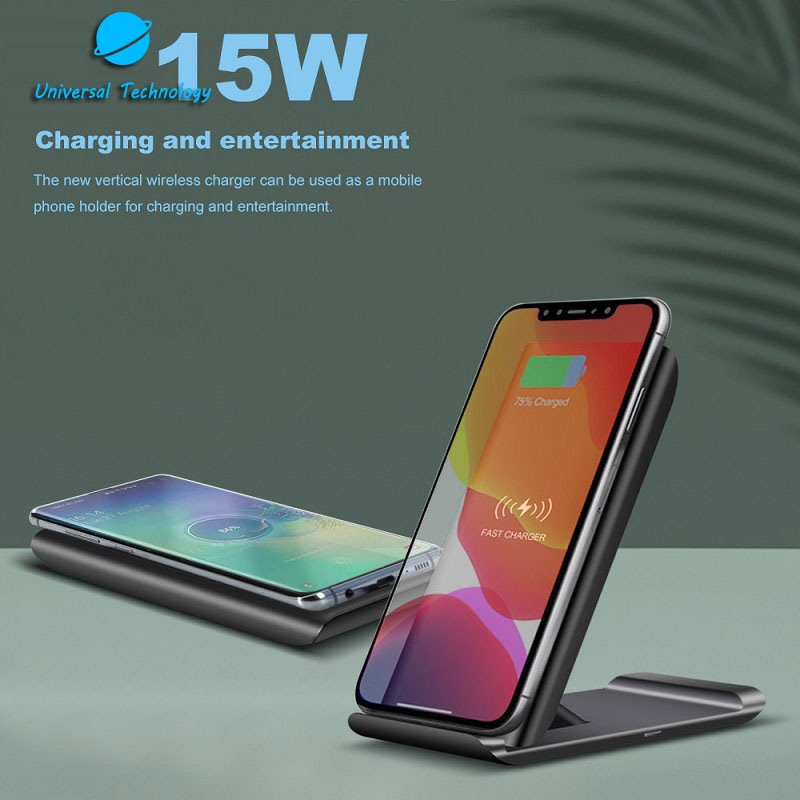 【UNT-WPC28】15W Fast Charge-2 in 1,Flat & Stand design